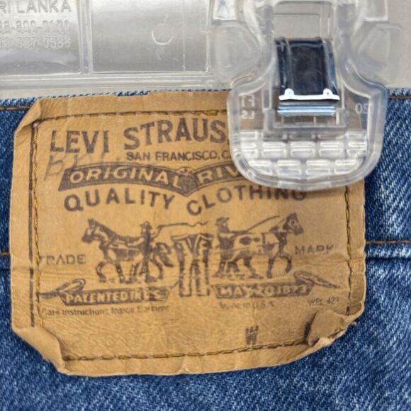 Vintage Levi's 517 Jeans Size 30x31 Flare USA Made 80s Whisker Fade Orange Tab - Picture 11 of 14